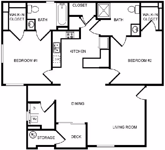 Two Bedroom 0194 0194 floor plan